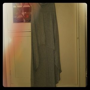 Finesse size SMALL high low skirt grey